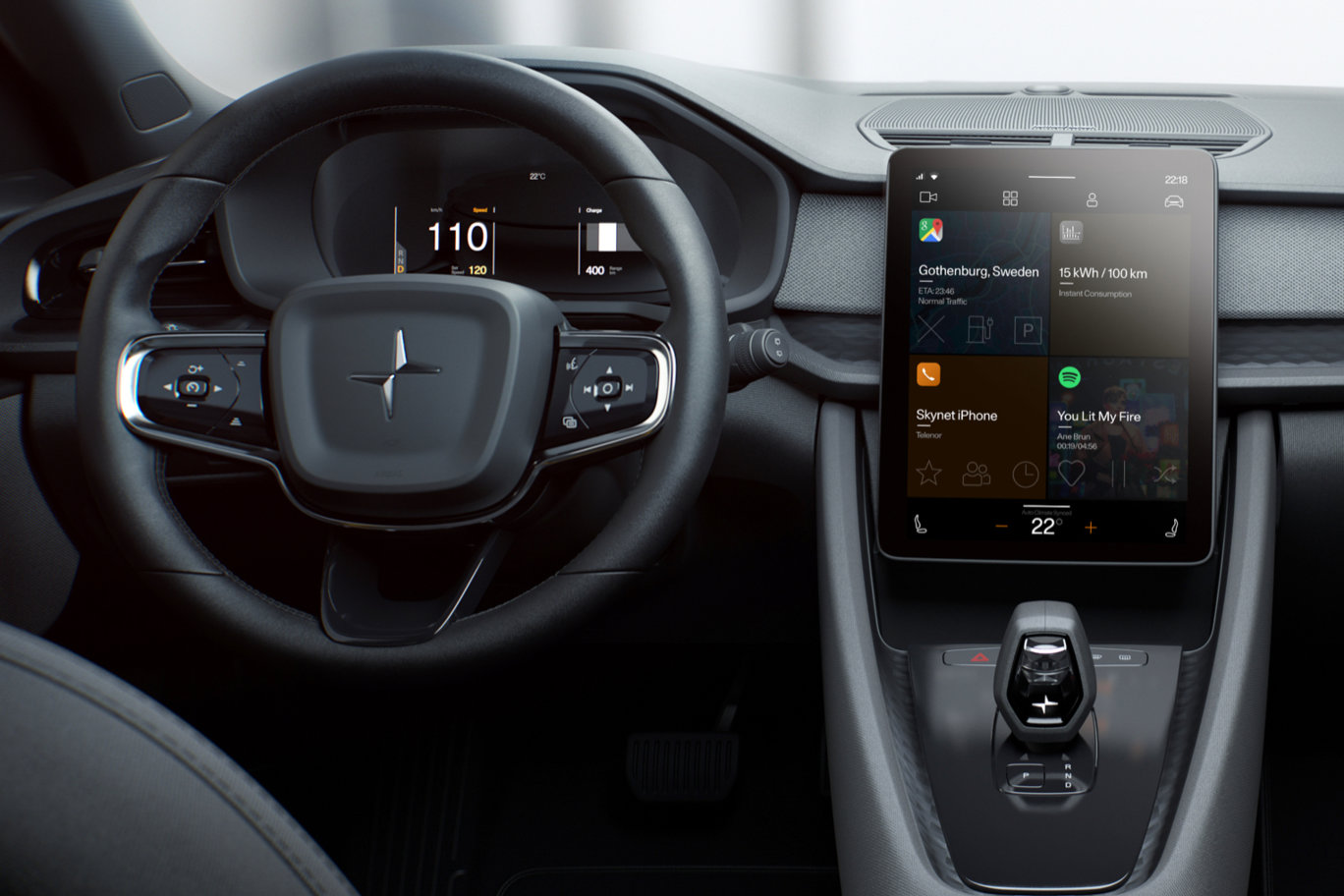 Polestar 2 running Android Automotive