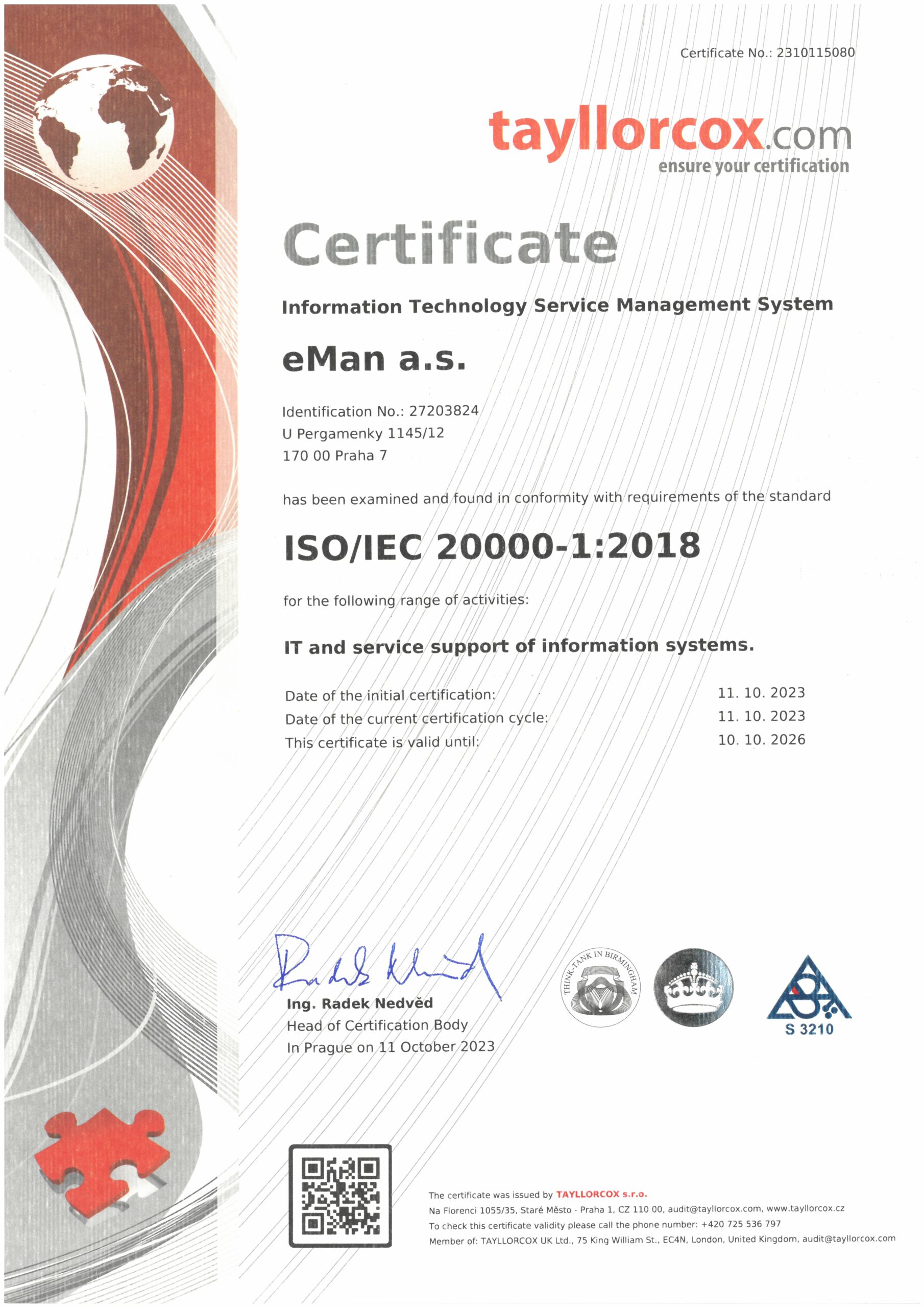 ISO/IEC 20000-1:2018